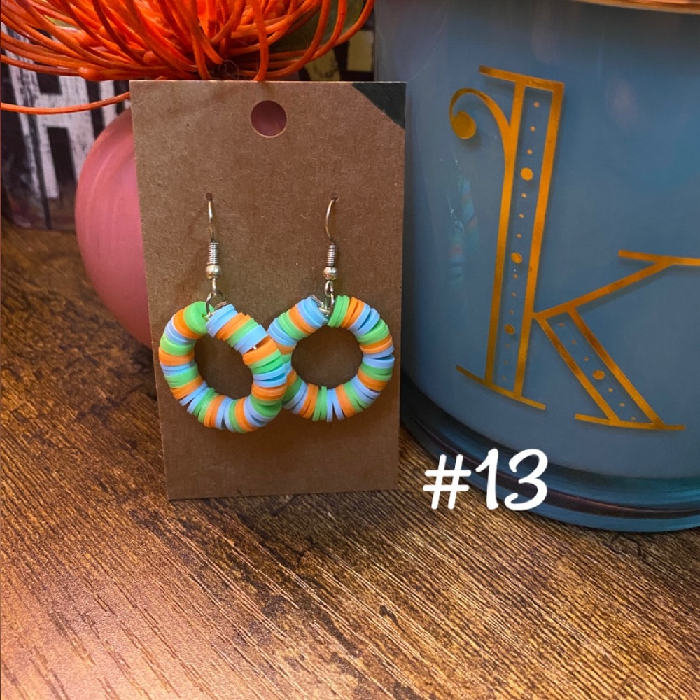 Colorful Hoop Earrings - Picture 12 of 15